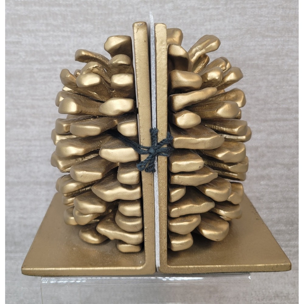 Hearth And Hand With Magnolia Target Brass Pine Cone Book Ends NEW